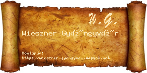 Wieszner Gyöngyvér névjegykártya